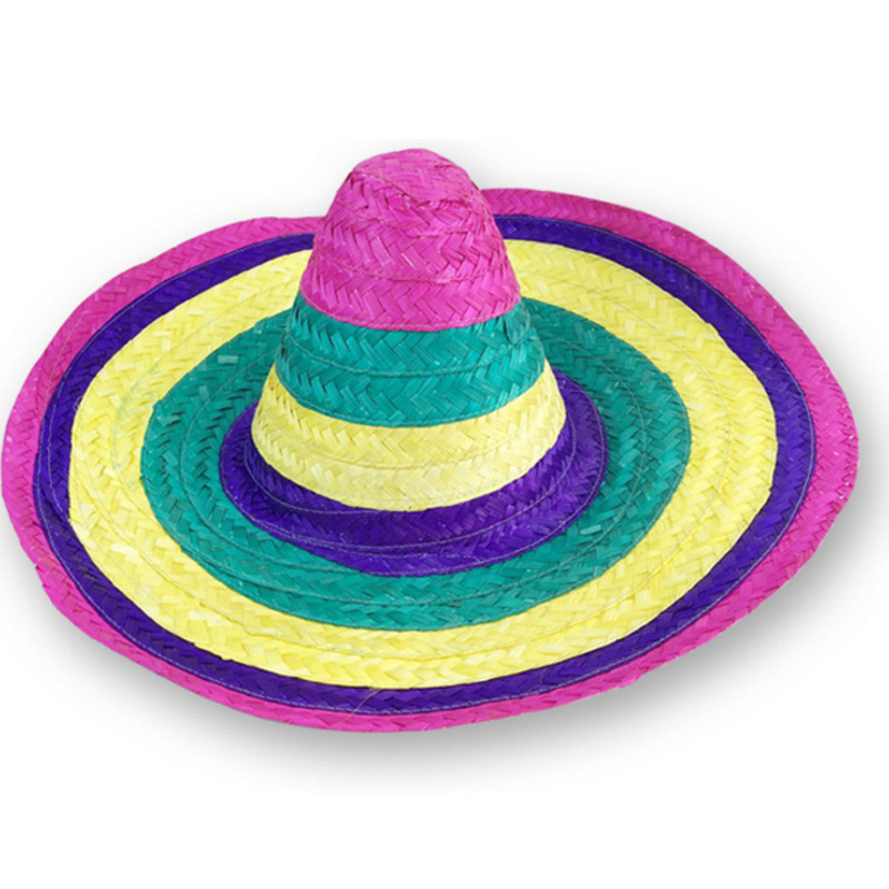 Farverig bambus sombrero