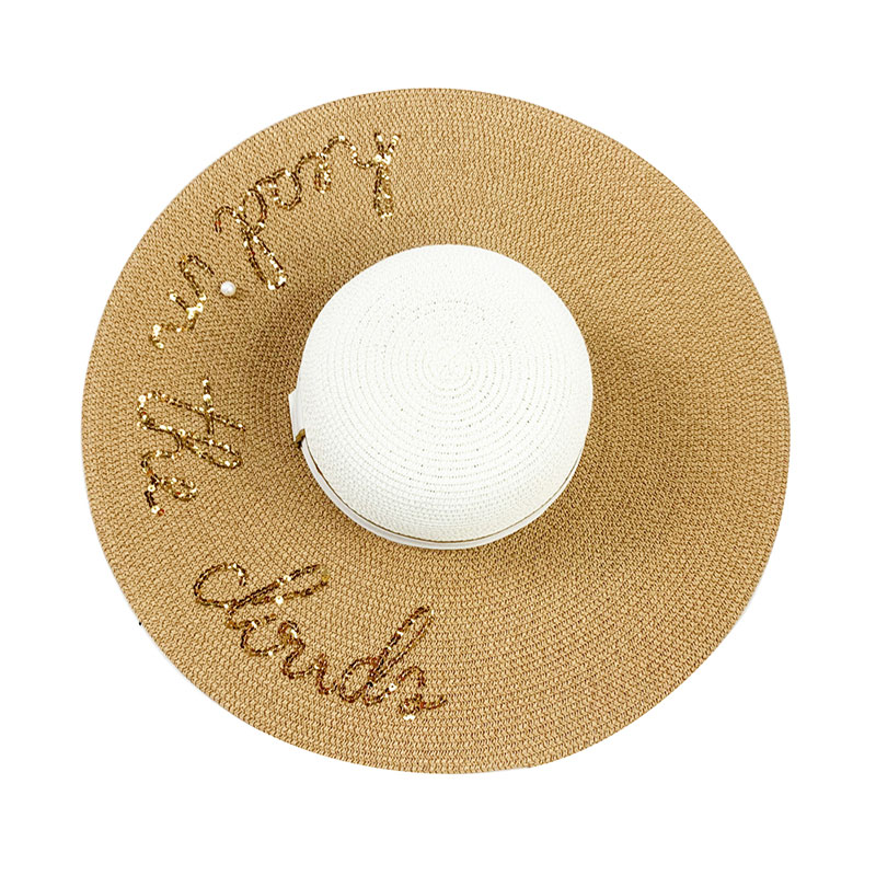 Pormotional brugerdefineret logo pailletter broderi floppy hat