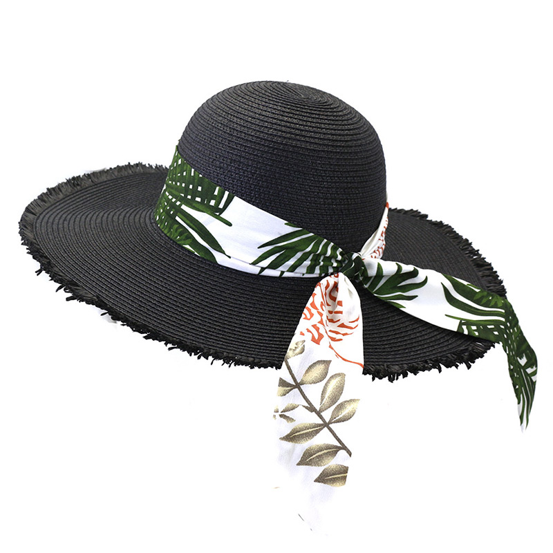 Tropical Ribbon Floppy Hat til kvinder