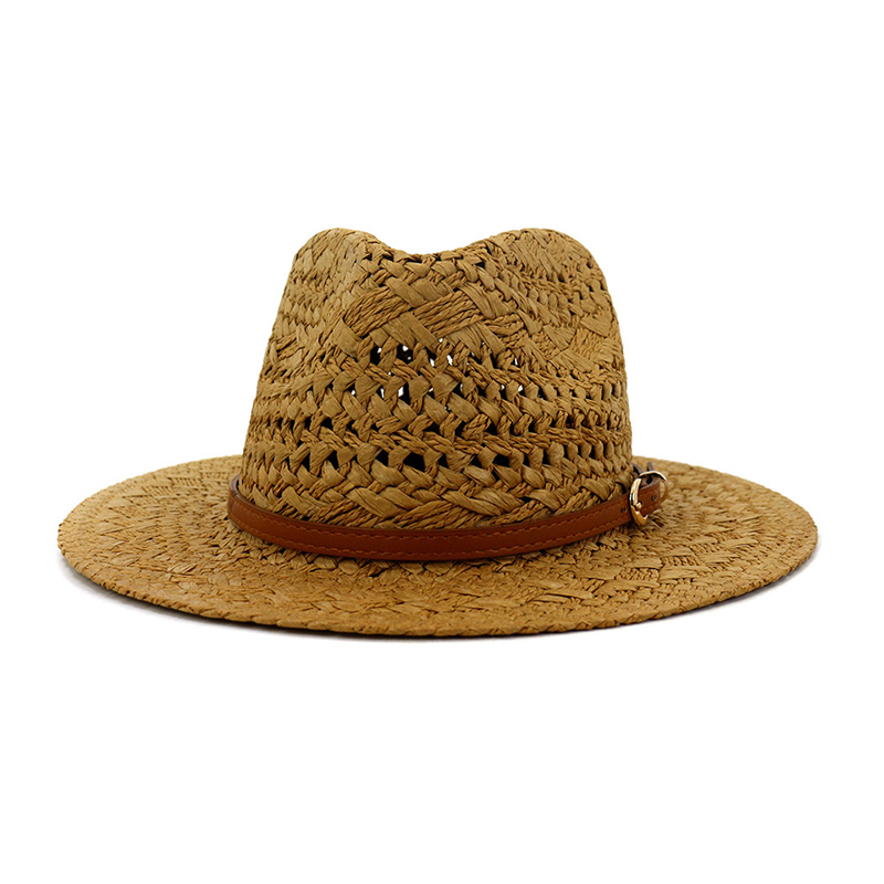 Hvid Damer Straw Fedora Hat